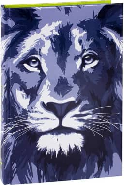 Bíblia Sagrada Almeida Revista e Corrigida - Capa Leão Azul | SBB | Bíblia Sagrada Econômica com beira pintada em verde: Almeida Revista e Corrigida (ARC)