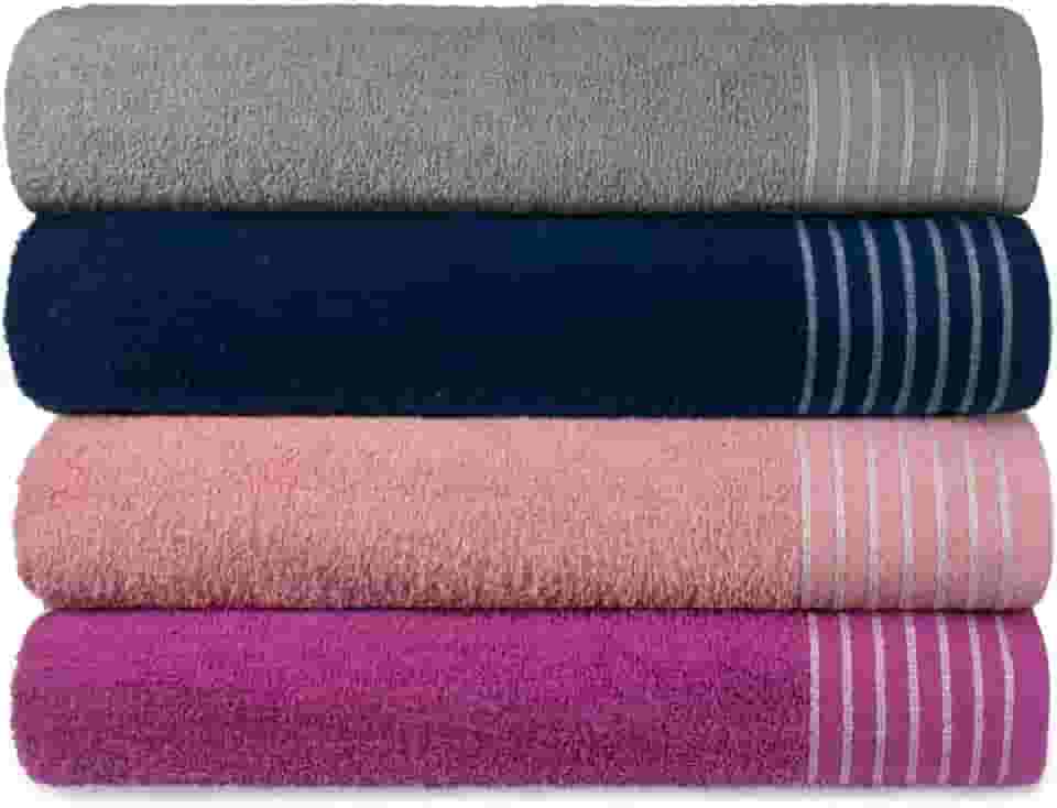 Kit 4 Toalha Banhao Gigante Extra Macia New Sublime com Alta Absorcao - Casa di Nalu (Kit 1)