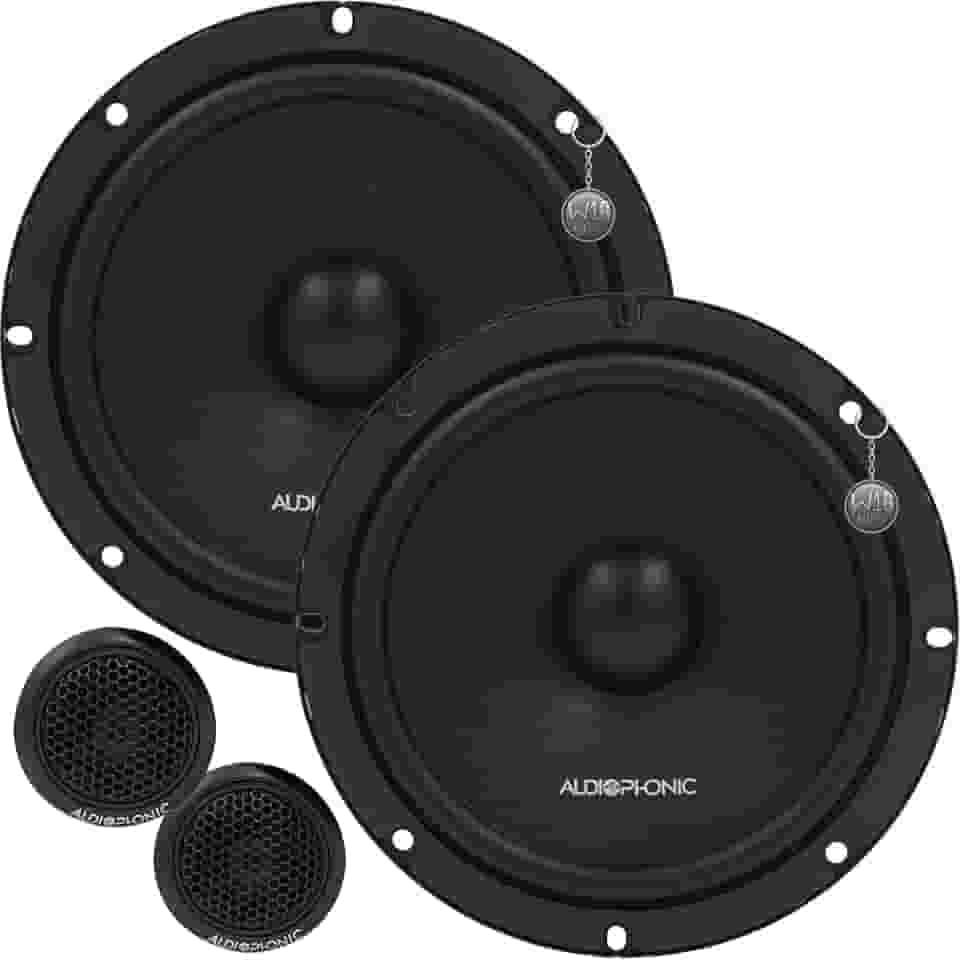 Kit 2 Vias Alto Falante 6,5" Pol Cone de Celulose Tweeter de Seda 4 Ohms Audiophonic - KN 650