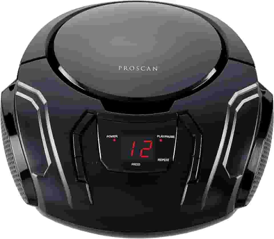 Sylvania Boombox portátil de CD com rádio AM/FM