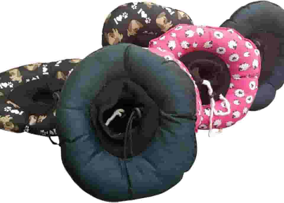 Colar elizabetano em tecido acolchoado para caes e gatos porte pequeno