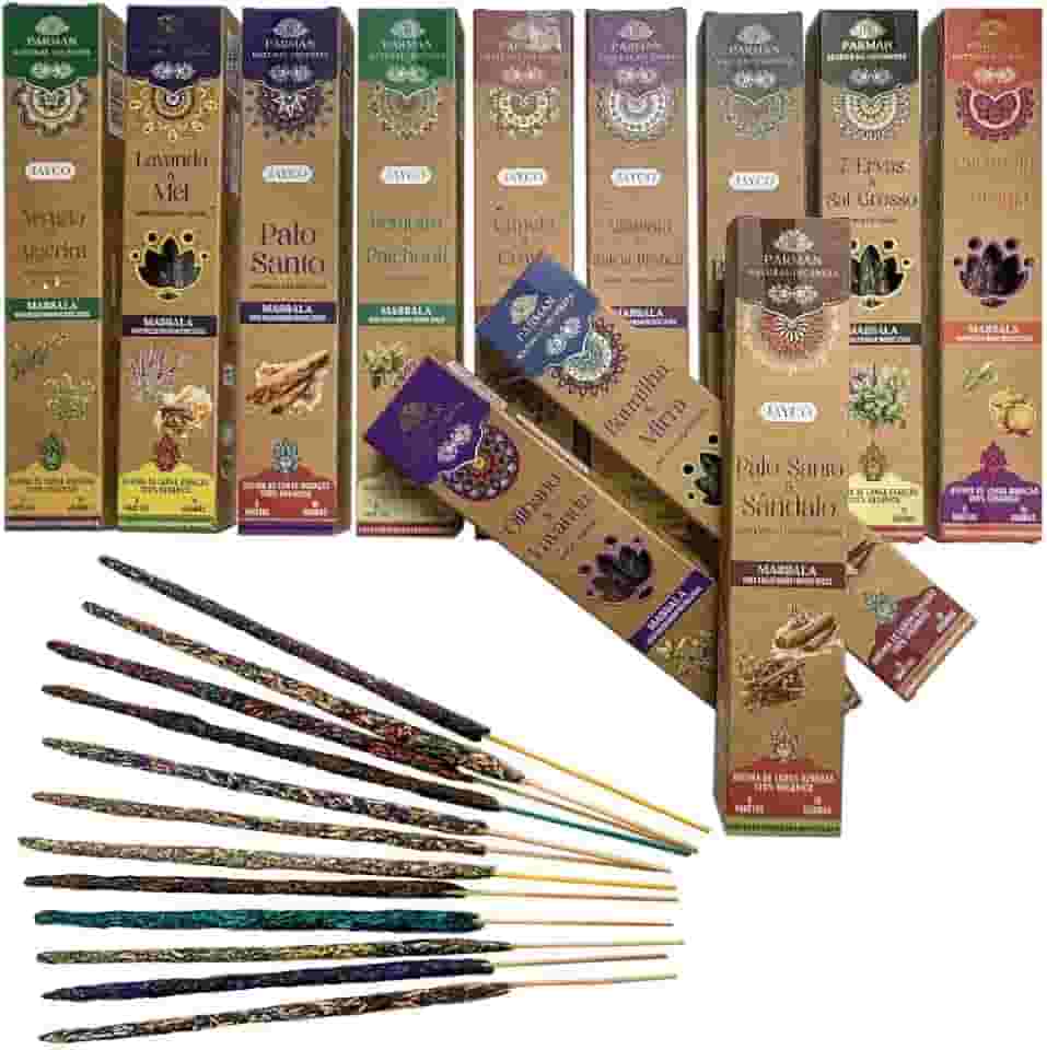 INCENSO COLLECTION ORGANICO MASSALA PARMAN 18GR BOX 12 CAIXAS COM 6 VARETAS