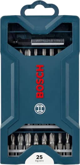 Bosch Kit de pontas para parafusar Mini X-Line com 25 peças