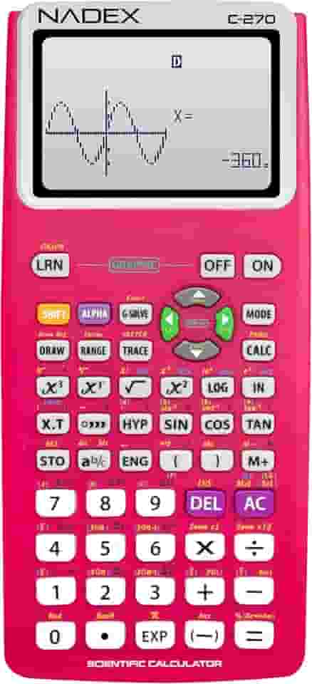 Calculadora científica com funções gráficas para estudantes universitários e secundários, engenharia, matemática avançada, cálculo, álgebra, geometria, trigonometria, estatística, física, química -