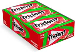 Chiclete Trident Melancia Sem Açúcar - Caixa com 21 unid. de 8g