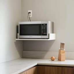 Suporte Aéreo Para Micro-ondas 60x40 Forninho Cozinha Nicho Branco