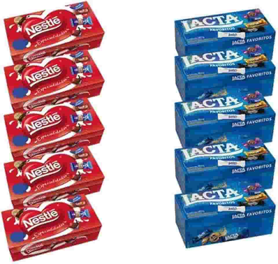kit C/10 Caixas De Bombom - Nestle E Lacta
