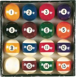 Bolas de bilhar/sinuca Viper Billiard Master tamanho regulamento de 5,8 cm, conjunto completo de 16 bolas