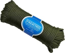Corda de paraquedas 385.6 kg | 550 Paracord 300 pés genuíno tipo III corda corda de nylon Mil Spec 100% nylon (verde, 30,5 m)
