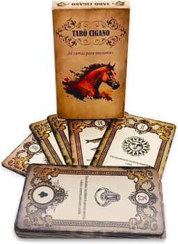 Baralho Tarô Cigano iniciantes Cartas Tarot Com 36 cartas
