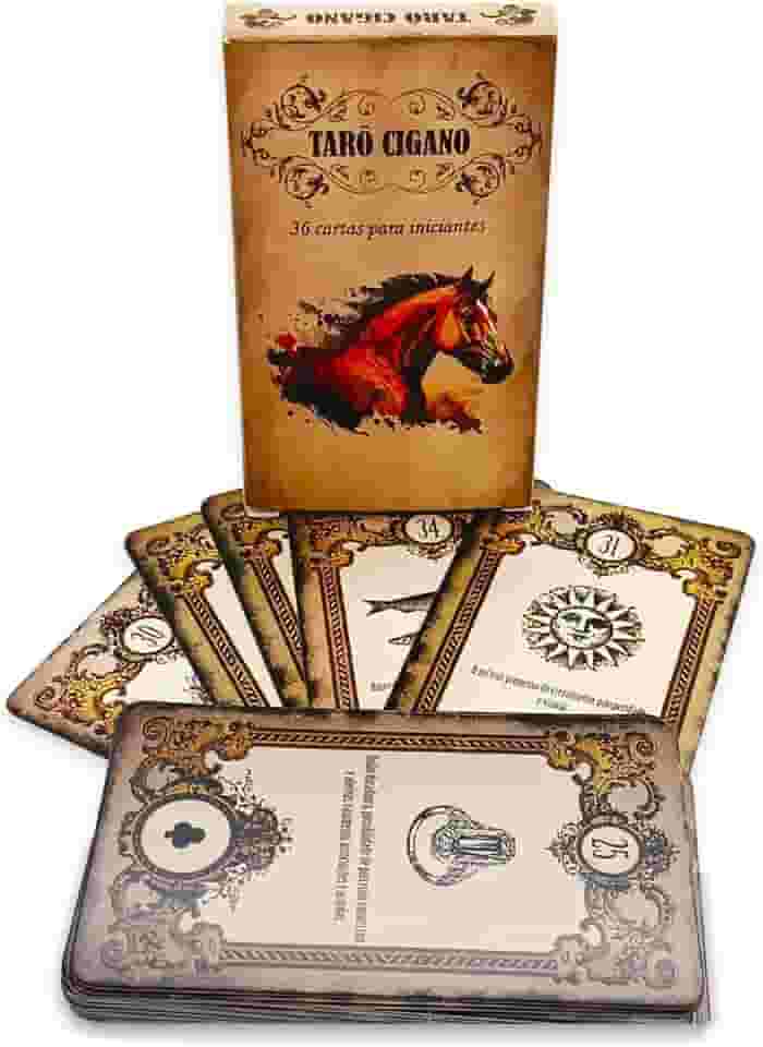 Baralho Tarô Cigano iniciantes Cartas Tarot Com 36 cartas