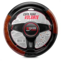 Capa Protetora de Volante Couro Sintético Clássic Amadeirado Universal