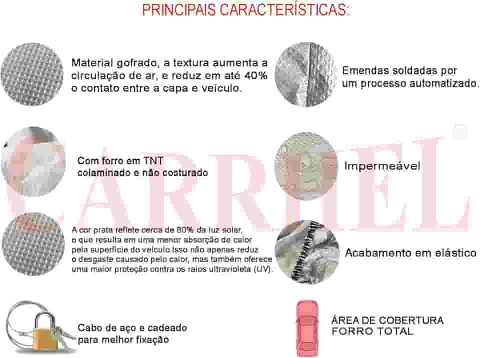 Capa para moto forro total com cadeado impermeavel proteção UV G