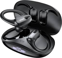 Lenovo Fone de Ouvido Sem Fio Original XT80 Esportes Fones de Ouvido Sem Fio HiFi Bluetooth 5.3 Fones de Ouvido Jogo Baixo com Mic Fone Bluetooth Redução de Ruído Earhooks XT80 preto