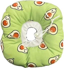 Colar Elizabetano Cães e Gatos PETYC Ajustável Confortável Pós-Cirúrgico Proteção Essencial (Verde - Abacate, P)