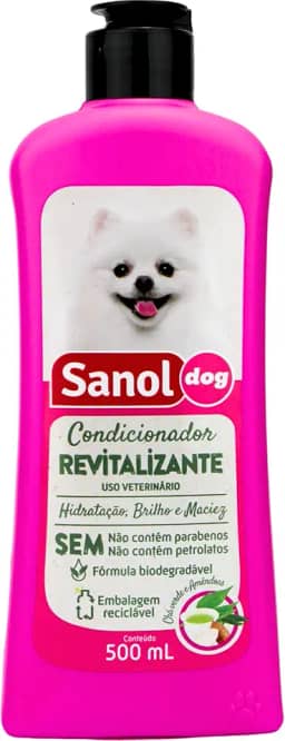 Sanol Dog Condicionador De Pelos Revitalizante 500 Ml Rosa