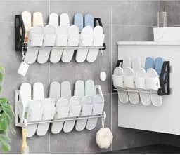 Sapateira De Parede Com Adesivo Autocolante Para Organização De Calçados – Instalação Fácil E Sem Furos - Cor Sortida