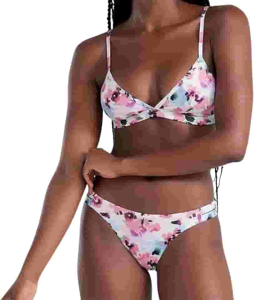 Biquini Top Triângulo Bojo Removível Praia Verão Flora She