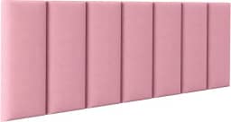 Cabeceira Cama Box Casal Kit C/ 7un Modulos Estofados Adesivo (Rose)