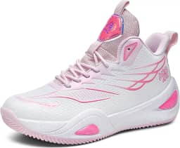 Tênis de basquete neutro unissex cano alto antiderrapante luz noturna tênis de corrida resistente ao desgaste calçados esportivos Equipamento de basquetebol