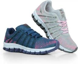 Kit 2 Pares Tênis Feminino Academia Esportivo Confortável Caminhada Let's