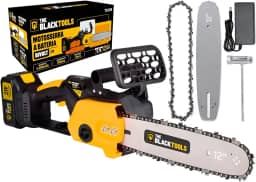 Moto Serra Elétrica A Bateria Portátil 21v 12 Pol Recarregável Profissional TCS21B The Black Tools