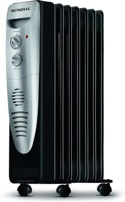 Aquecedor a Óleo, Mondial, Preto/Prata, 1500W, 110V - A-06