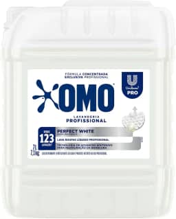 Lava-Roupas Líquido Concentrado Lavanderia Profissional Omo Perfect White Pro Galão 7l, OMO
