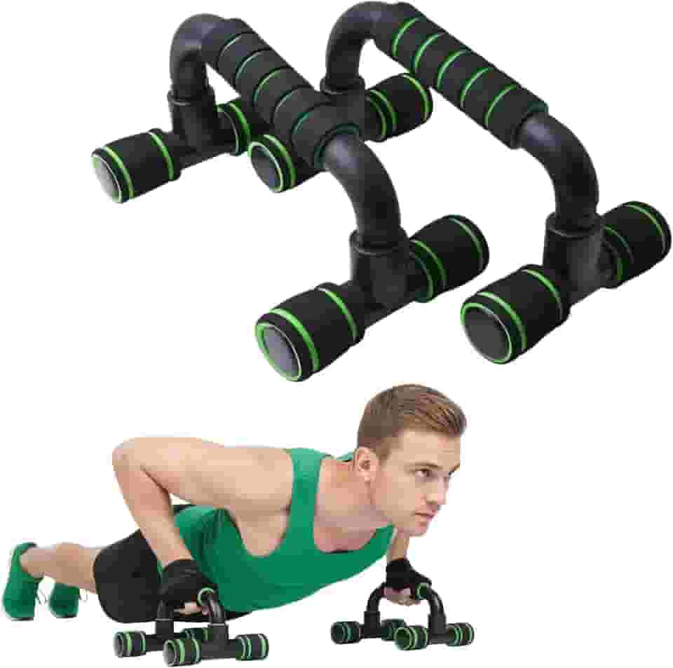 Par de Suportes de Flexão Push-Up – Pegada Anatômica Antiderrapante, Protege Punhos, Suporta 150 kg, Leve e Portátil – Peito • Tríceps • Ombros – Home Gym ou Viagem