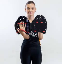 Palmar de Natação Hand Paddle DF4051-G Grande Preto Dafoca Sports