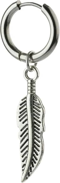 Brinco Masculino Penas - 1 peça (Não é o par)