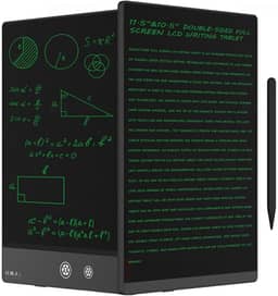 Tablet de escrita LCD para adultos - tablet de escrita LCD de 10,5 polegadas, tela cheia de dupla face, bloco de notas digital para escola, escritório, casa, apagável, reutilizável