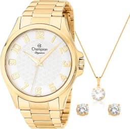 Relógio Champion Analógico CN26377W Feminino + semijoia