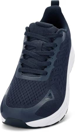 Sapatos masculinos com bico largo – Sapatos de caminhada de largura larga, confortáveis, atléticos, tênis de corrida, treino, academia, para inchaço, joanete, fascite plantar, pés, sola de borracha