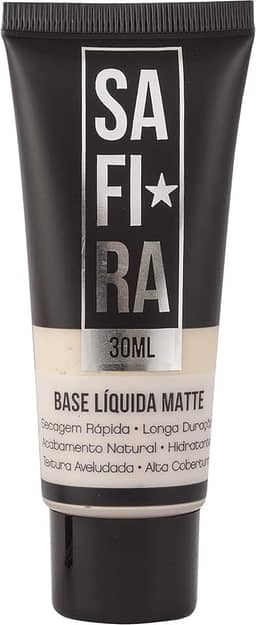 Safira Base Líquida Matte Linha Basic N 01 Clara Bs68099