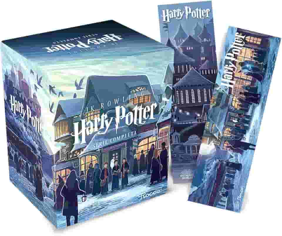 Box Harry Potter Scholastic - castelo (caixa azul): com 02 marcadores