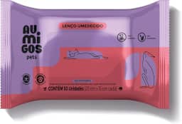 AU.MIGOS PETS LENÇO UMEDECIDO ADULTOS 50UN