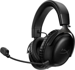 Headset Wireless HyperX Cloud III - Gamer para PC, PS5, PS4, Bateria de até 120h, 2,4 GHz, Drivers 53mm, Espuma Viscoelástica, Estrutura Durável, Microfone 10mm, Preto (77Z45AA)