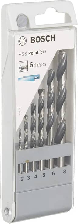 Bosch Jogo Broca para Metal HSS-PointTeQ 2-8mm 6 peças