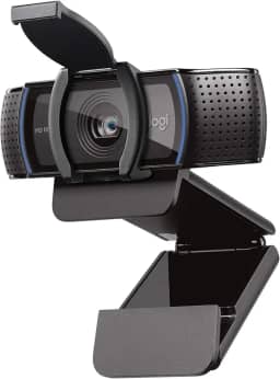 Logitech C920e HD 1080p Webcam habilitada para microfone, certificada para Zoom, compatível com Microsoft Teams, compatível com TAA + Litra Glow Premium LED Streaming Light com TrueSoft, suporte de monitor ajustável