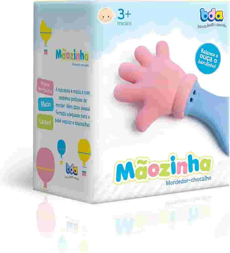 Toyster - Mãozinha - Caixa - Mordedor com Chocalho - BDA