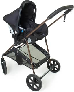 Galzerano Carrinho Napoli Travel System Preto Cobre Ptc