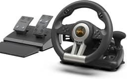PXN PC Racing Wheel, V3 PRO 180 Degree Universal USB Car Sim Game Steering Wheel with Pedals for Xbox One, Xbox Series S/X, PS3, PS4, Switch