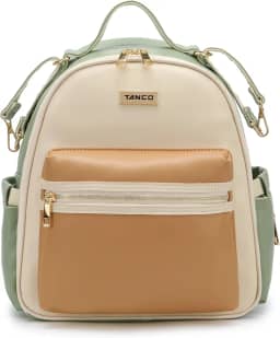 LAND GRANDE AMOR Mochila de maternidade PU Couro Múmia Multi-função Sacos de ombro Baby Convenient Fralda Saco de fralda impermeável