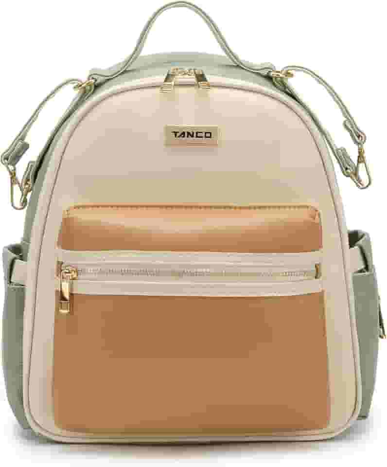 LAND GRANDE AMOR Mochila de maternidade PU Couro Múmia Multi-função Sacos de ombro Baby Convenient Fralda Saco de fralda impermeável