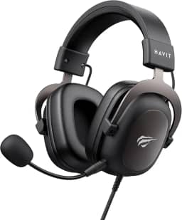 Havit Headphone Fone de Ouvido H2002d, Gamer, com Microfone, Falante 53mm, Plug 3, 5mm: compatível com XBOX ONE e PS4, HAVIT, HV-H2002d