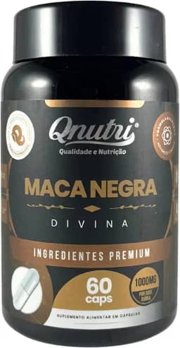 Maca Negra 1000mg - 60 cápsulas - Qnutri