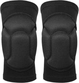 Joelheiras Com Esponja Grossa Antiderrapante, Joelheiras Protetoras, Joelheiras para Evitar Colisões, Joelheiras Femininas Masculinas, para Vôlei, Basquete, Ioga Preto