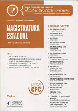 Magistratura Estadual. Juiz Estadual Substituto - Coleção Preparando Para Concursos Questões Discursivas Comentadas