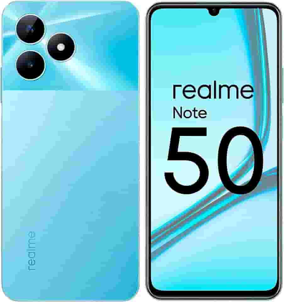 Smartphone Realme Note 50 RMX3834 3 GB de RAM/64 GB/Tela 6.74"/Dual Sim LTE - Azul celeste